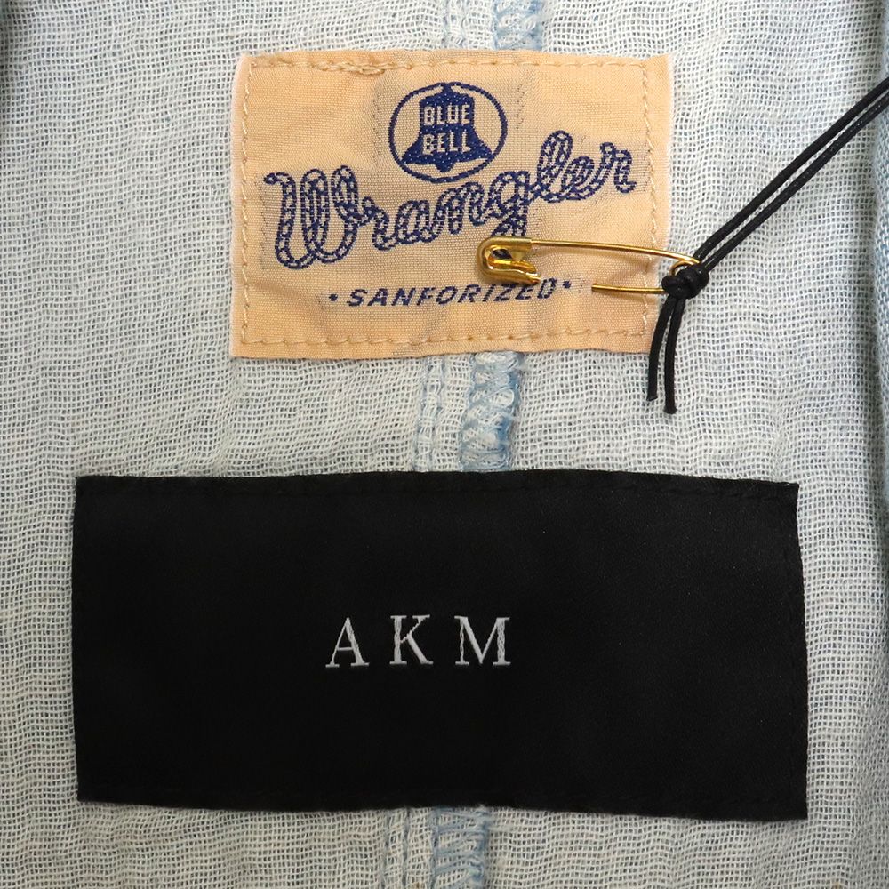 AKM × WRANGLER DOUBLE GAUZE DENIM ウエスタンシャツ L インディゴ S069-CTN119 エイケイエム ラングラー  ダブルガーゼ デニム(Lサイズ)｜売買されたオークション情報、yahooの商品情報をアーカイブ公 長袖