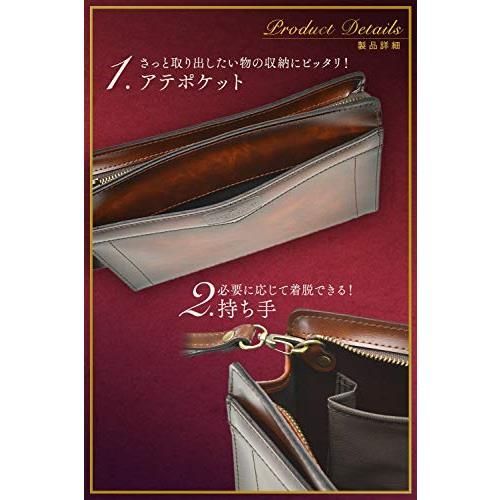 新品未使用】 平野鞄 豊岡職人の技 国産 セカンドバッグ メンズ