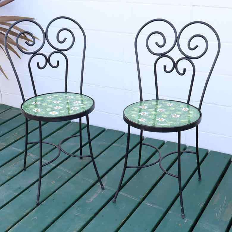 イタリア テーブルセット デイジー ガーデンテーブル チェア 7点セット