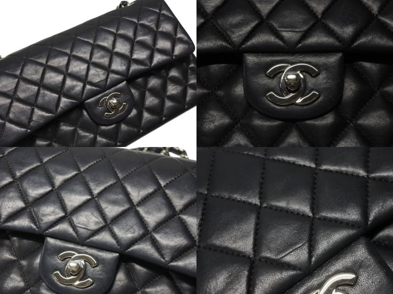 CHANEL シャネル マトラッセ25 Wフラップ Wチェーンショルダー