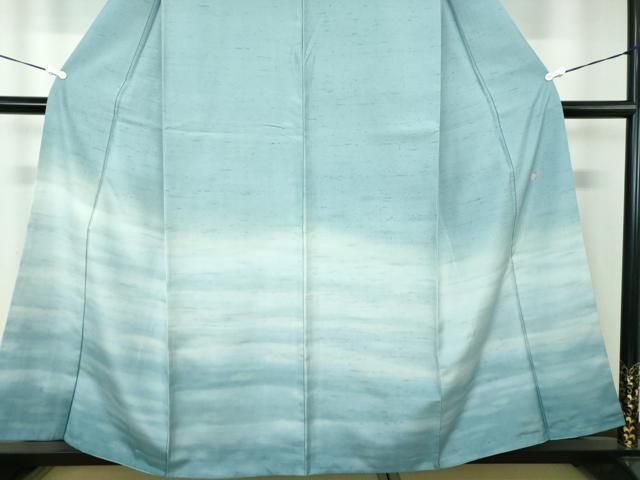 平和屋着物○石川県指定無形文化財 牛首紬 白山工房 手織り 訪問着 霞  