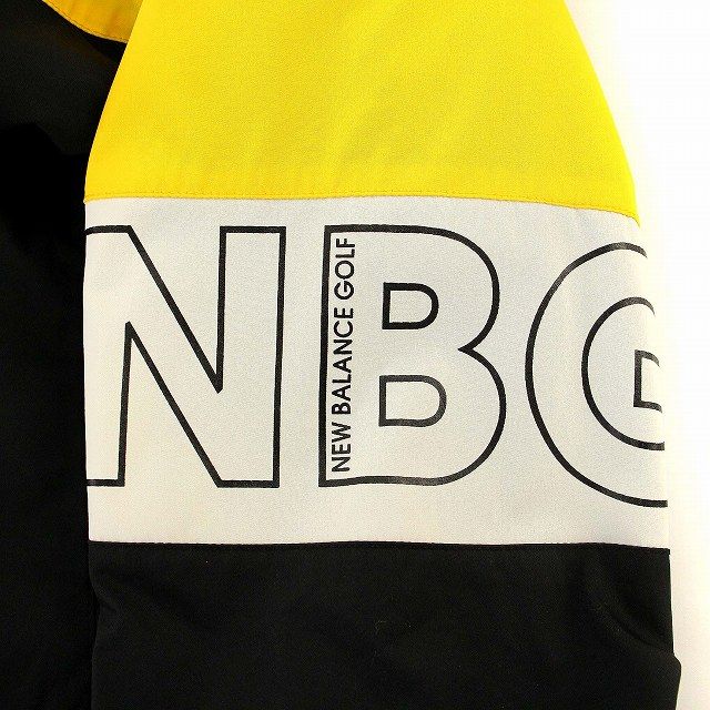 ★新品タグ付★ ニューバランスゴルフ ナイロンジャケット 総柄 デカロゴ 黄色 Yahoo!オークション - 【格安】1 000円～ NEW BALANCE GOLF