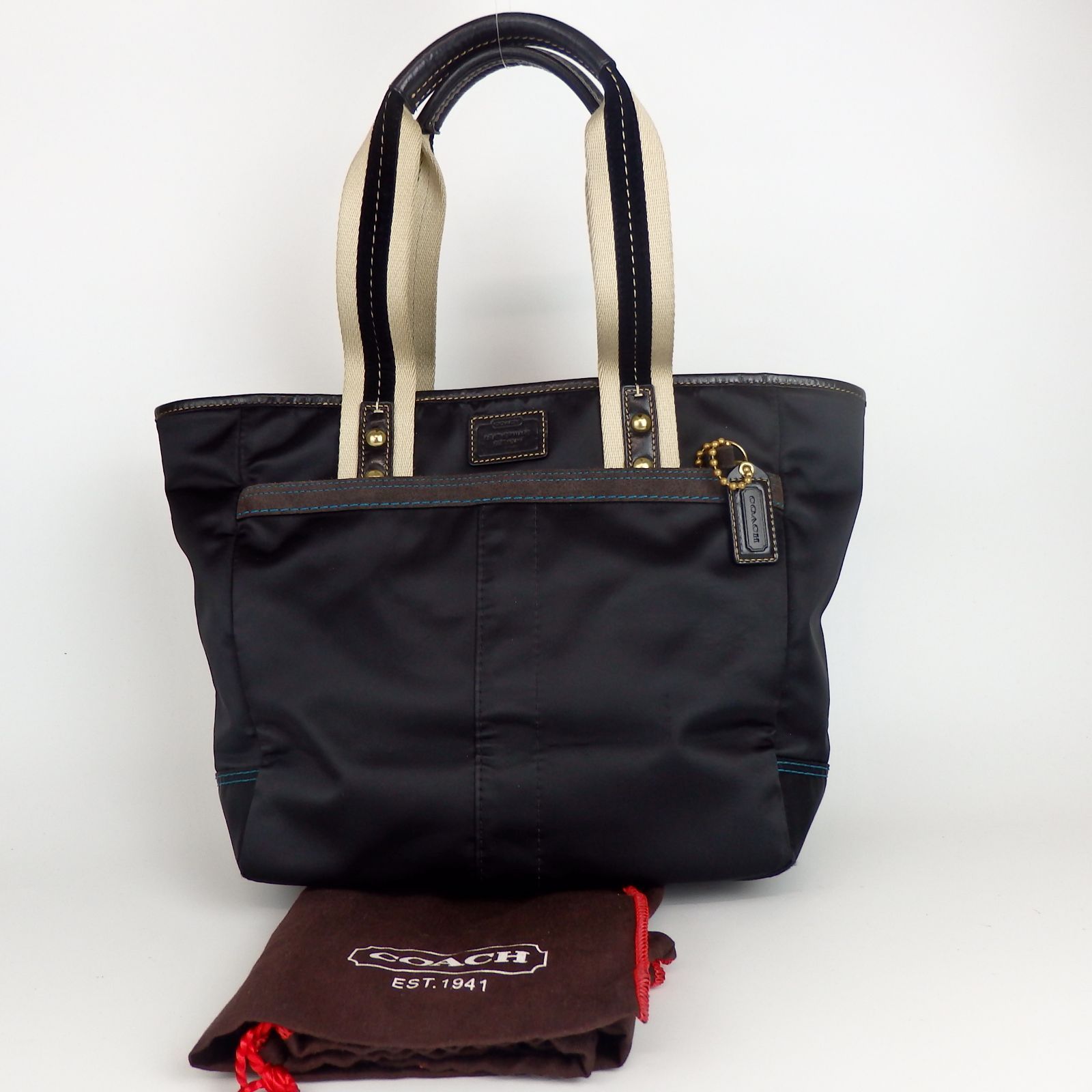 COACH コーチ ブラック 黒 トートバッグ 付属袋あり