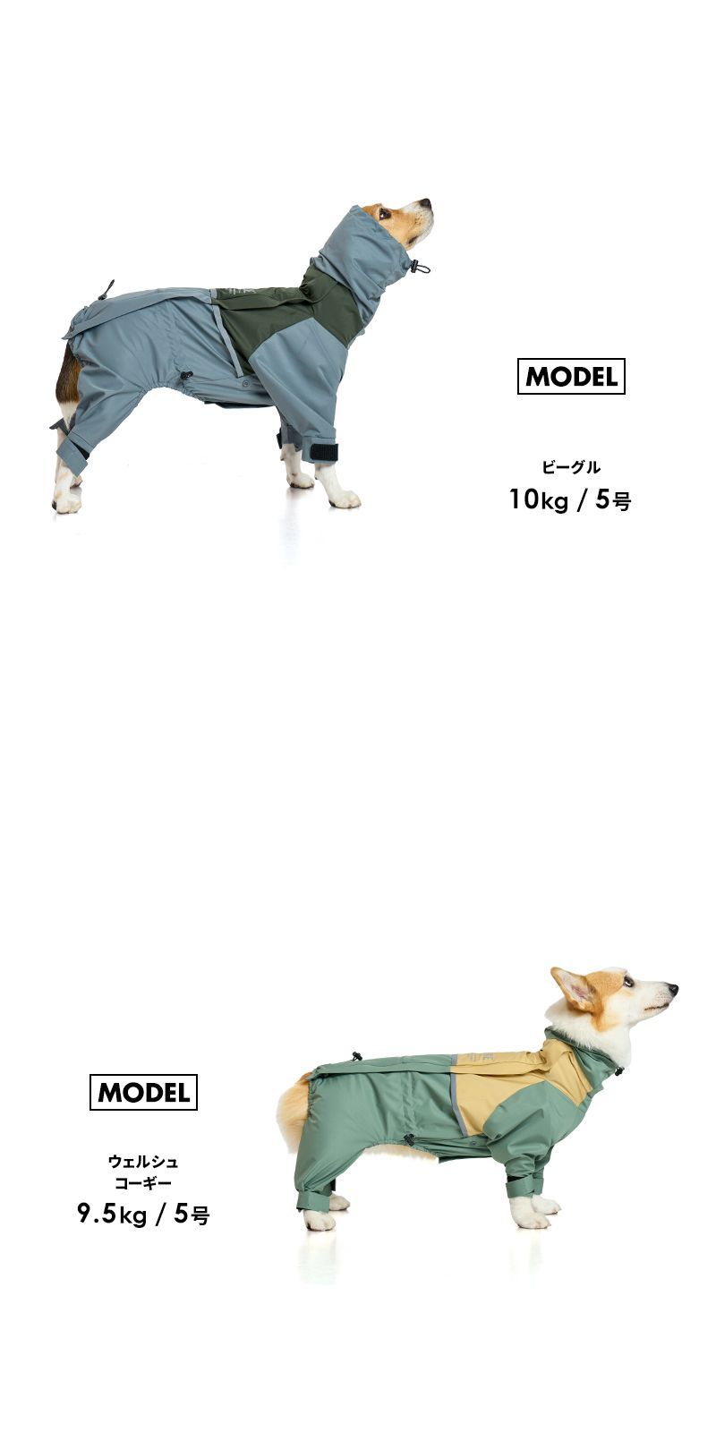 おしゃれ 犬用レインコート