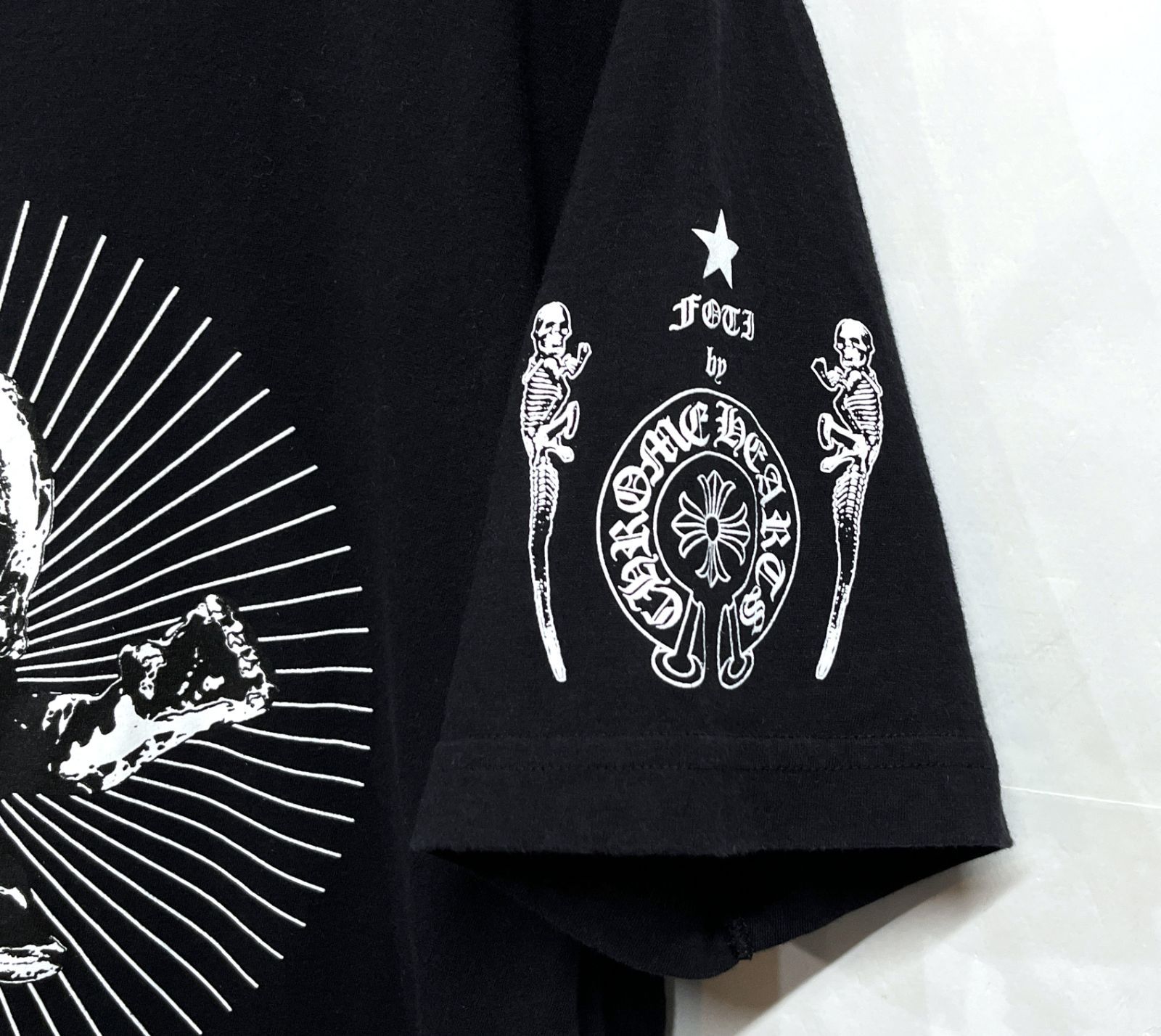 CHROME HEARTS スカル Foti Tシャツ ブラック レディースM CHROME