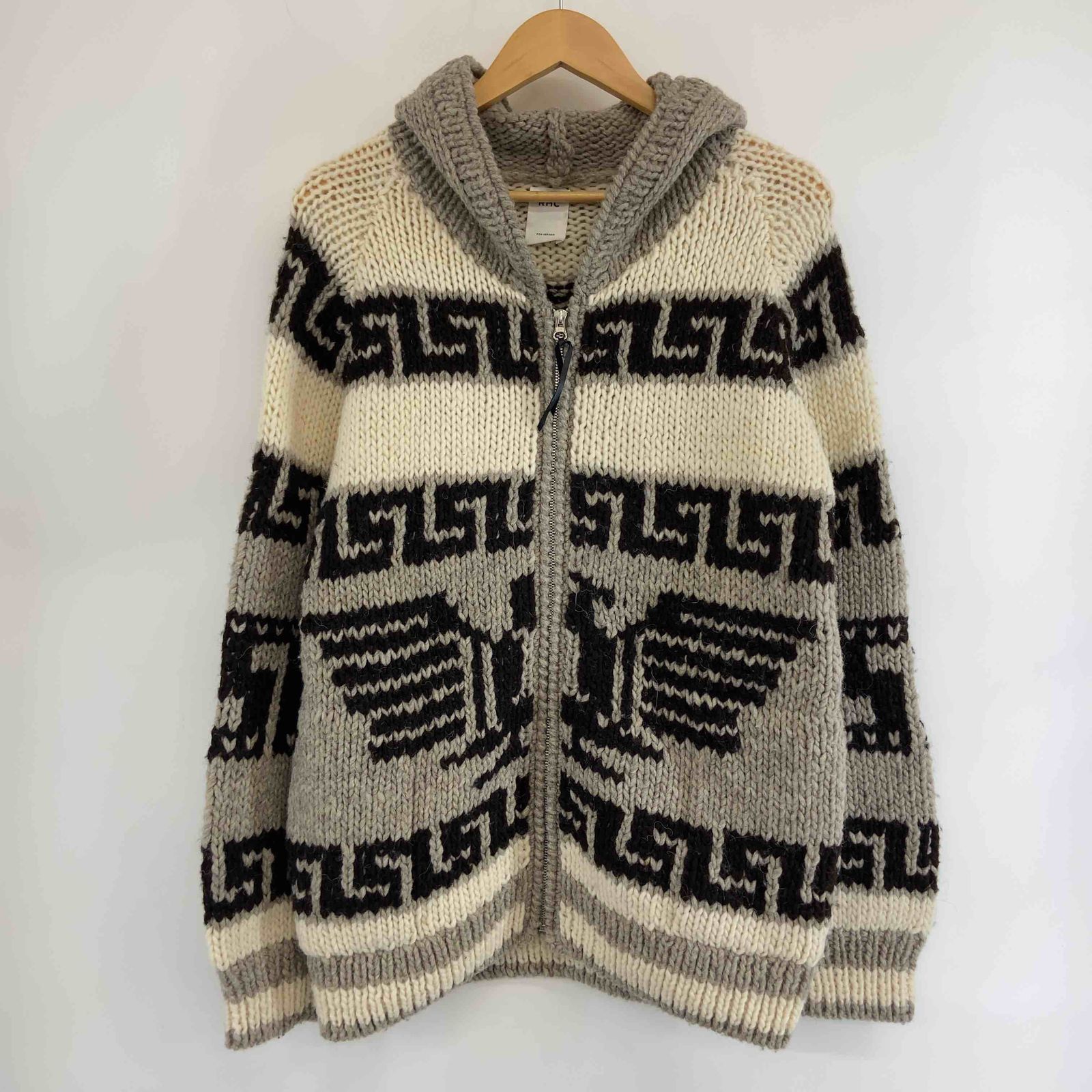 ロンハーマン カウチンニット カーディガン RHC セーター M ネイビー　肉厚 中古・古着通販】RHC Ron Herman (アールエイチシー ロンハーマン