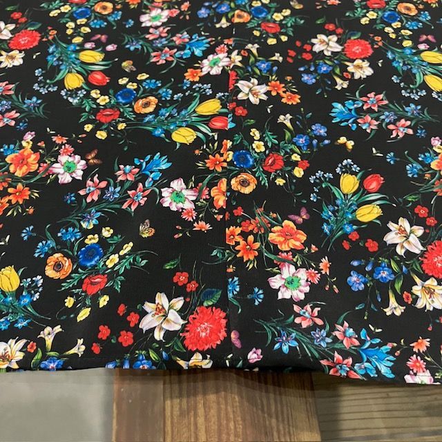 MEYAME メヤメ BEAUTIFUL SKIRT (FLOWER) BLACK ビューティフル