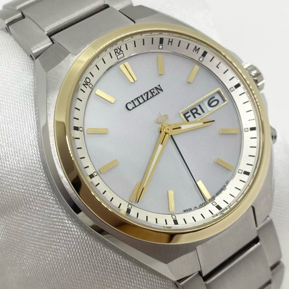 極美品》CITIZEN シチズン ATTESA アテッサ AT6074-56Aシルバー ...