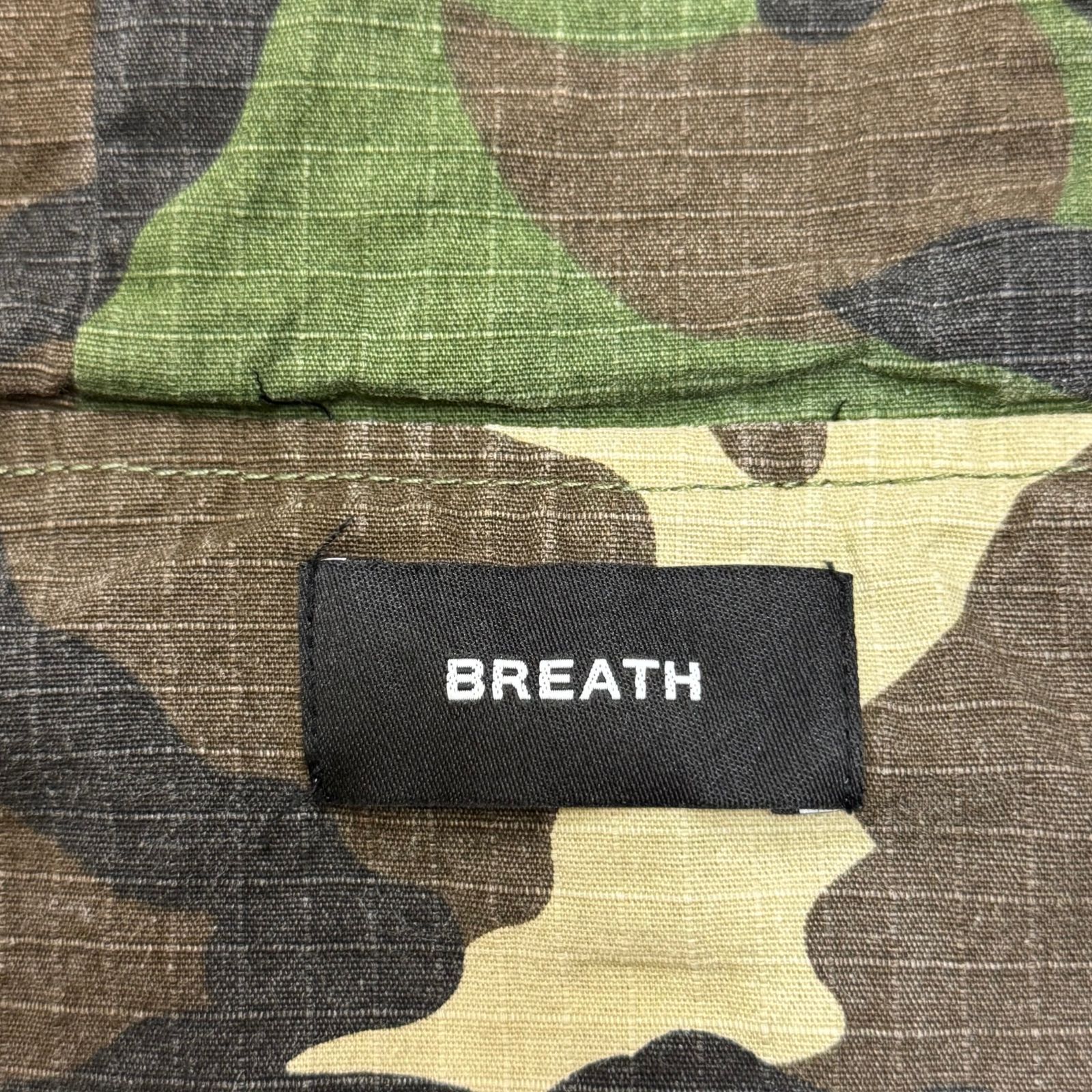 参考上代39600円 BREATH 25SS SUICIDE CAMO ZIP UP HOODIE 迷彩 カモ 
