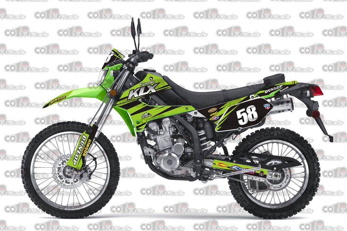 08-20 KLX250 DトラッカーX カワサキ デカール co1 - メルカリ