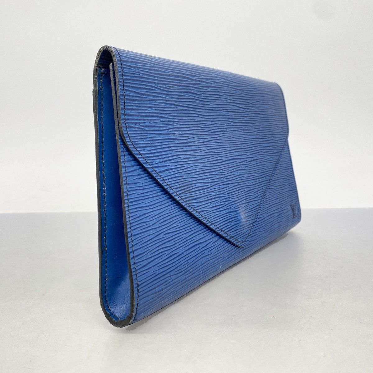 認められた 5ib2195-h ルイヴィトン クラッチバッグ エピ アールデコ M52635 トレドブルー レディース 送料込