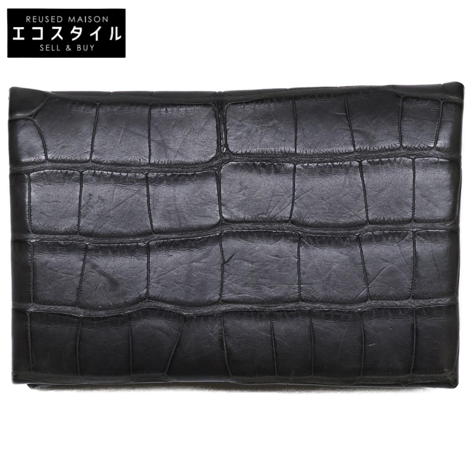 HERMES エルメス Y刻印 カルヴィ アリゲーター コインケース