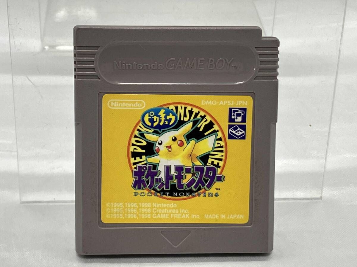 ポケットモンスター ピカチュウ ゲームボーイ対応 箱(耳4枚)説明書ケース等有 Nintendo (ニンテンドウ) ゲームボーイ用ソフト ゲームボーイ 箱