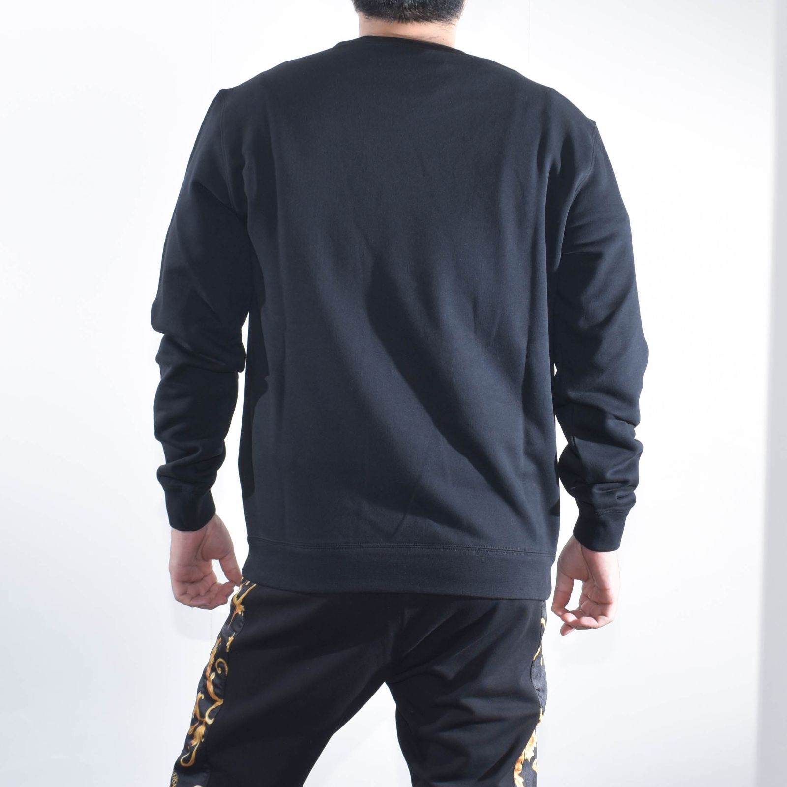 1372 VERSACEヴェルサーチ　メデューサロゴスウェット　ワイドアーム 極希少】VERSACE ヴェルサーチェ スウェット ロゴプリント