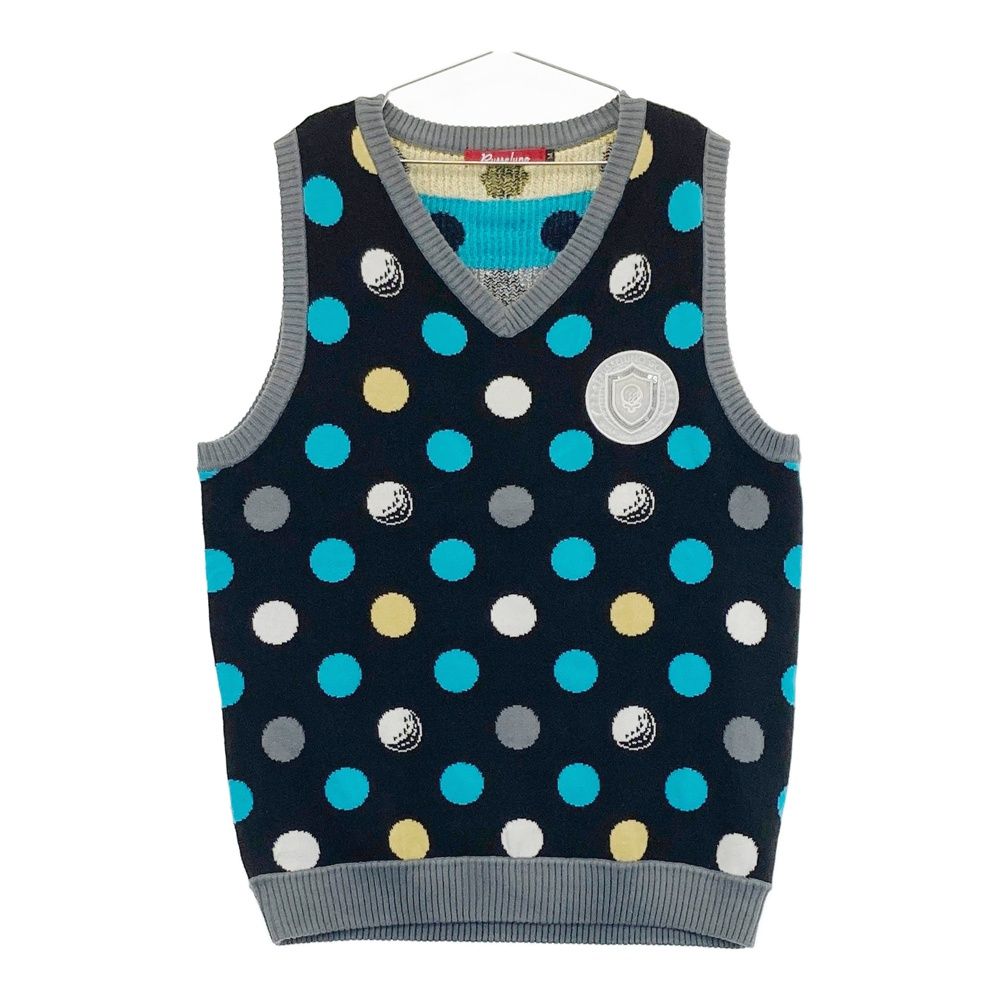 Russelunoラッセルノ　ゴルフウェア　ベスト　メンズXL 水玉 Russeluno/ラッセルノ ゴルフ Vネックベスト新品！ Russeluno