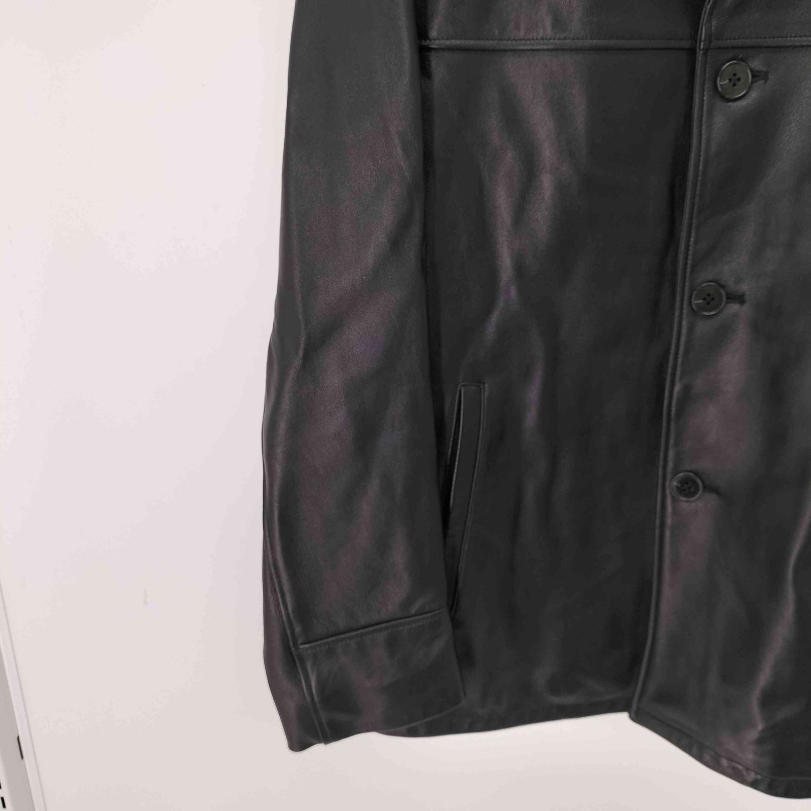 ナノユニバース NANO universe LB.03 WONDER LIGHT LEATHER カーコート 
