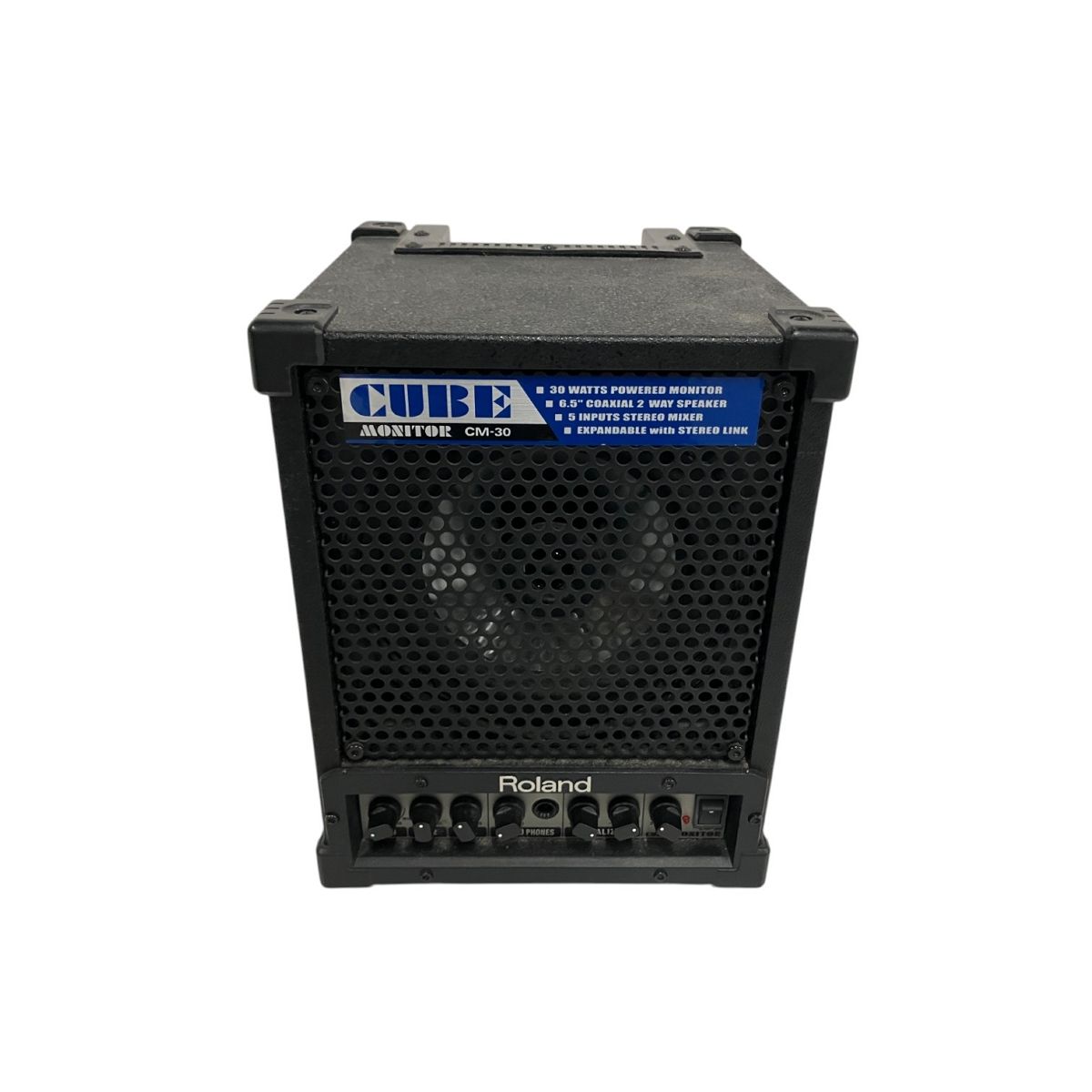 美品 Roland CUBE MONITOR CM-30 中古現状品 Roland CM-30 CUBE MONITOR ローランド ポータブル ミキシング