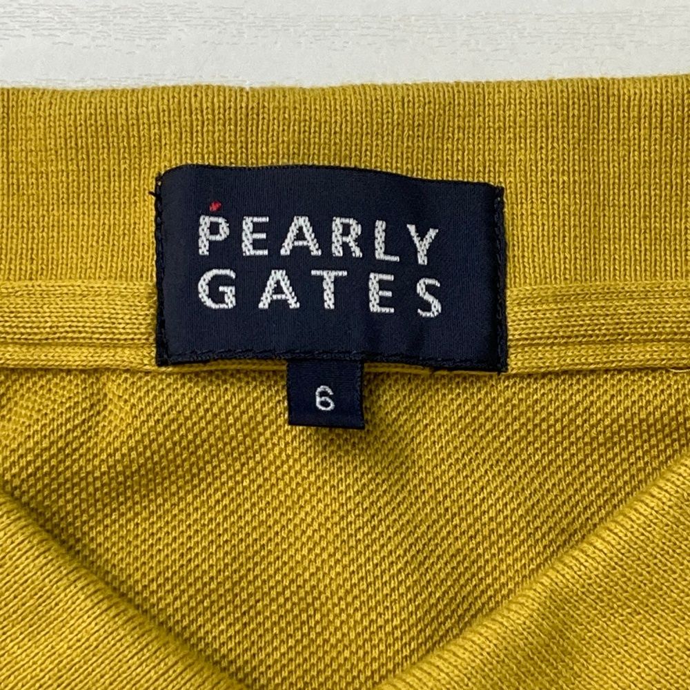 サイズ：6 PEARLY GATES パーリーゲイツ 半袖ポロシャツ カーキ系