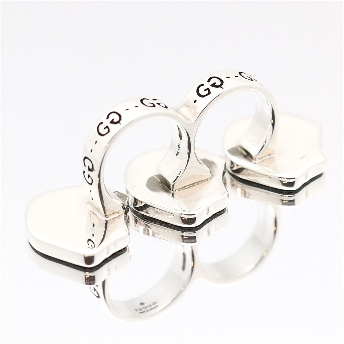 グッチ GUCCI ゴースト ダブルフィンガーリング 右手用 10号 7号