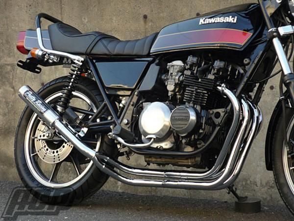プリティー製 Z400FX E1〜E3 改 タイプ２ 4-2-1 マフラー メッキ