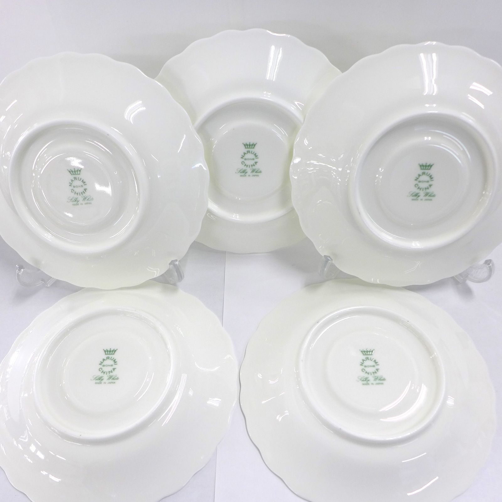 NARUMI ナルミ Silky White シルキーホワイト カップ＆ソーサー 5客