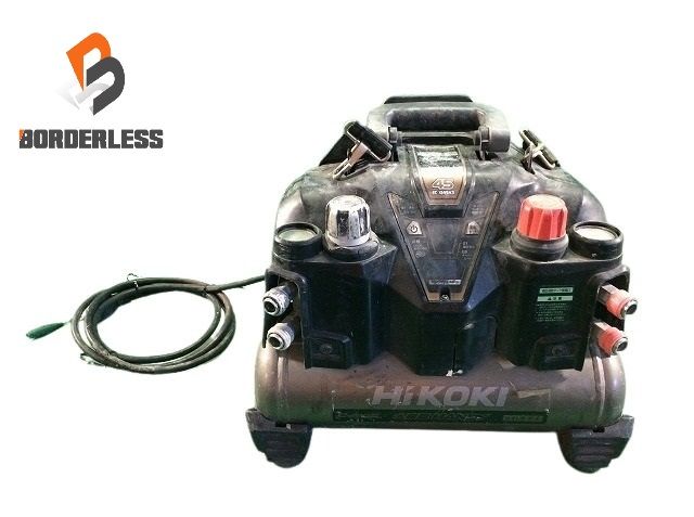 品 HIKOKI ハイコーキ 100V 8L 常圧|高圧 エアコンプレッサー EC1245H3 黒|ブラック エアーツール