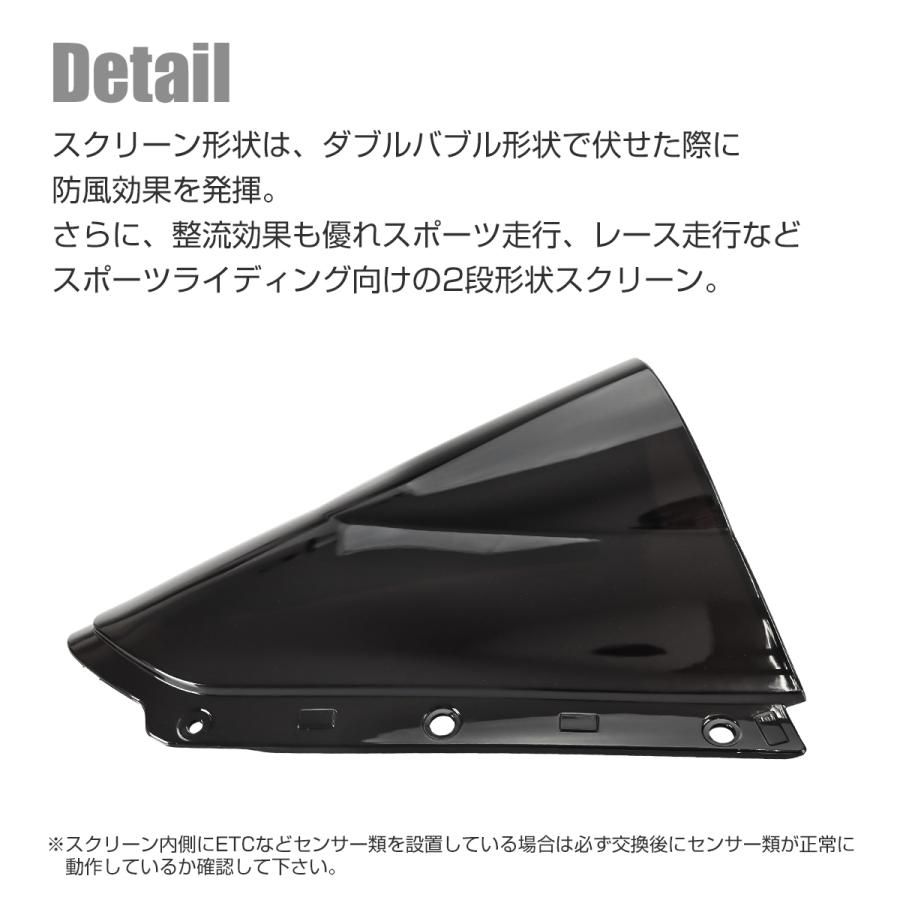 ZX-10R puig ダブルバブルスクリーン　スモーク Puig Z Racing Windscreen Kawasaki ZX10R 2016-2020