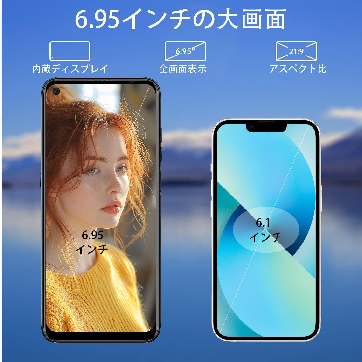 数量限定】4000mAhバッテリー デュアルSIM 最新スマートフォン RAM ROM+4GB 21MP 64GB HD+大画面Android11スマホ  6.39” simフリースマホ本体 3眼カメラ Pro K9 OUKITEL - メルカリ