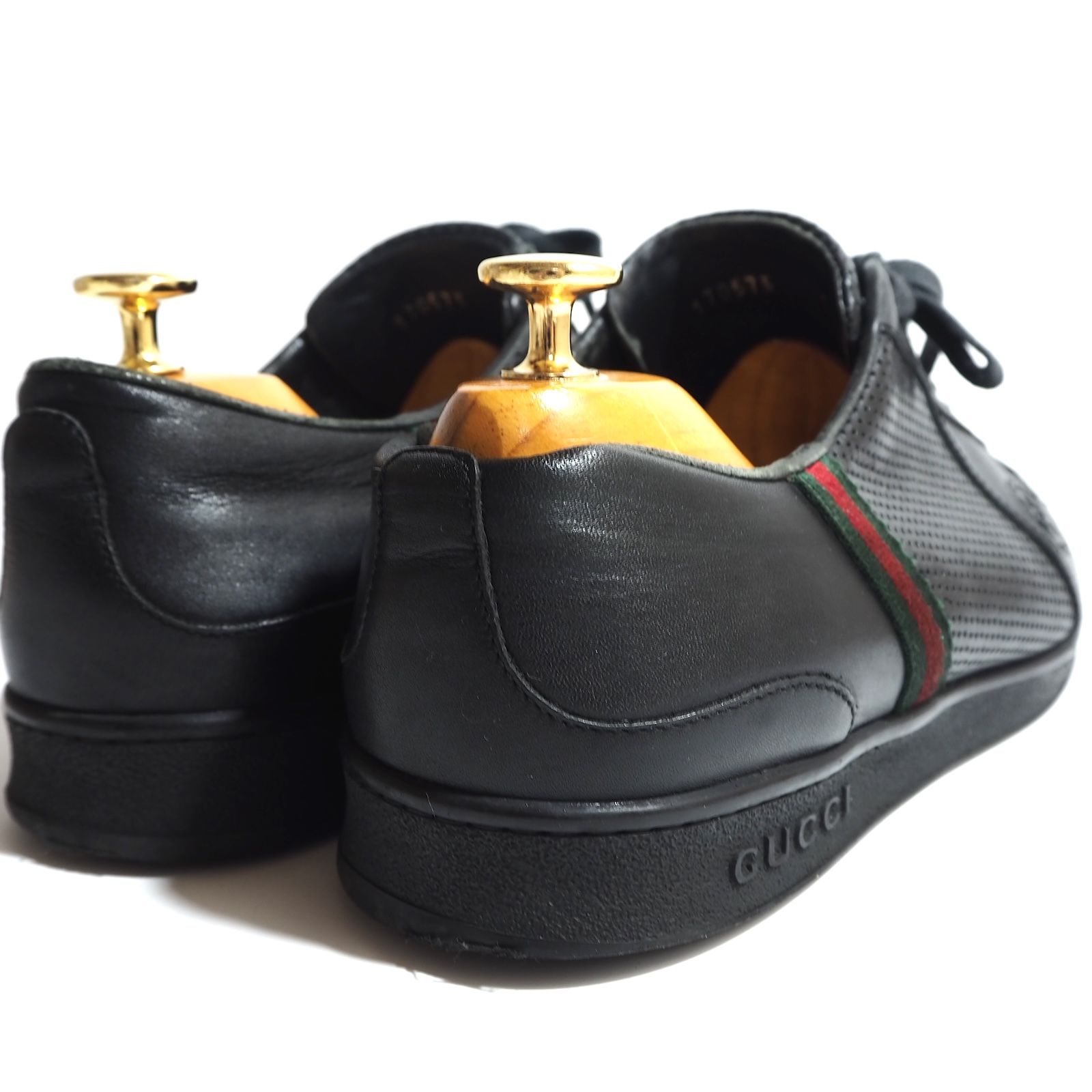 【美品】グッチ スニーカー インターロッキング シェリーライン レザー メンズ グッチ GUCCI メンズ 靴 スニーカー ローカットスニーカー ロゴ エース