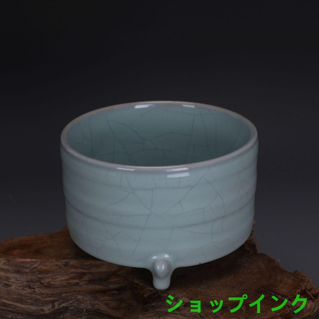 宋汝窯青釉奉華款徽宗御題蓮華碗 景徳鎮 陶磁器 装飾品 現代工芸品 美術品 置物 宋汝窯青釉奉華款徽宗御題蓮華碗 景徳鎮 陶磁器 装飾品 現代工芸