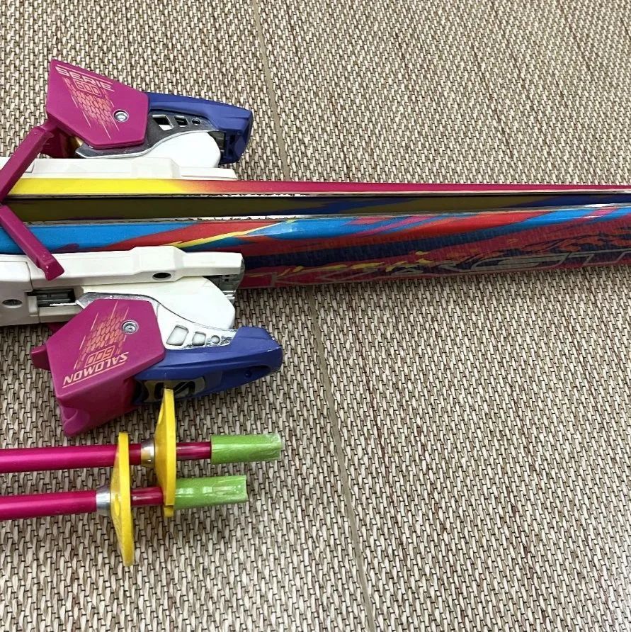 【スキー板】ストック　カバー　セット　ロシニョール　184 KIZAKI スキー板(ストック，カバー付き) スキー板ストック カバー セット