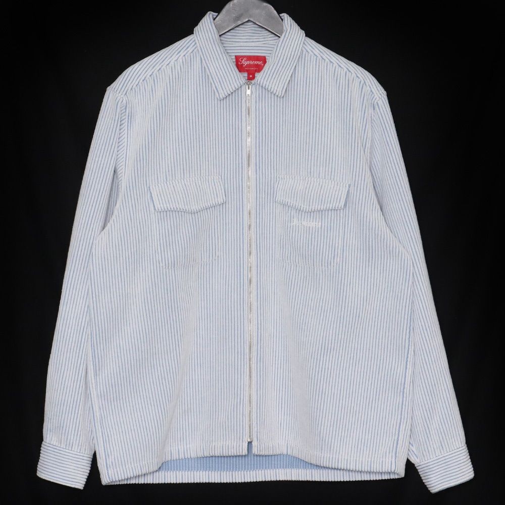 SUPREME 2-Tone Corduroy Zip Up Shirt Mサイズ - メルカリ