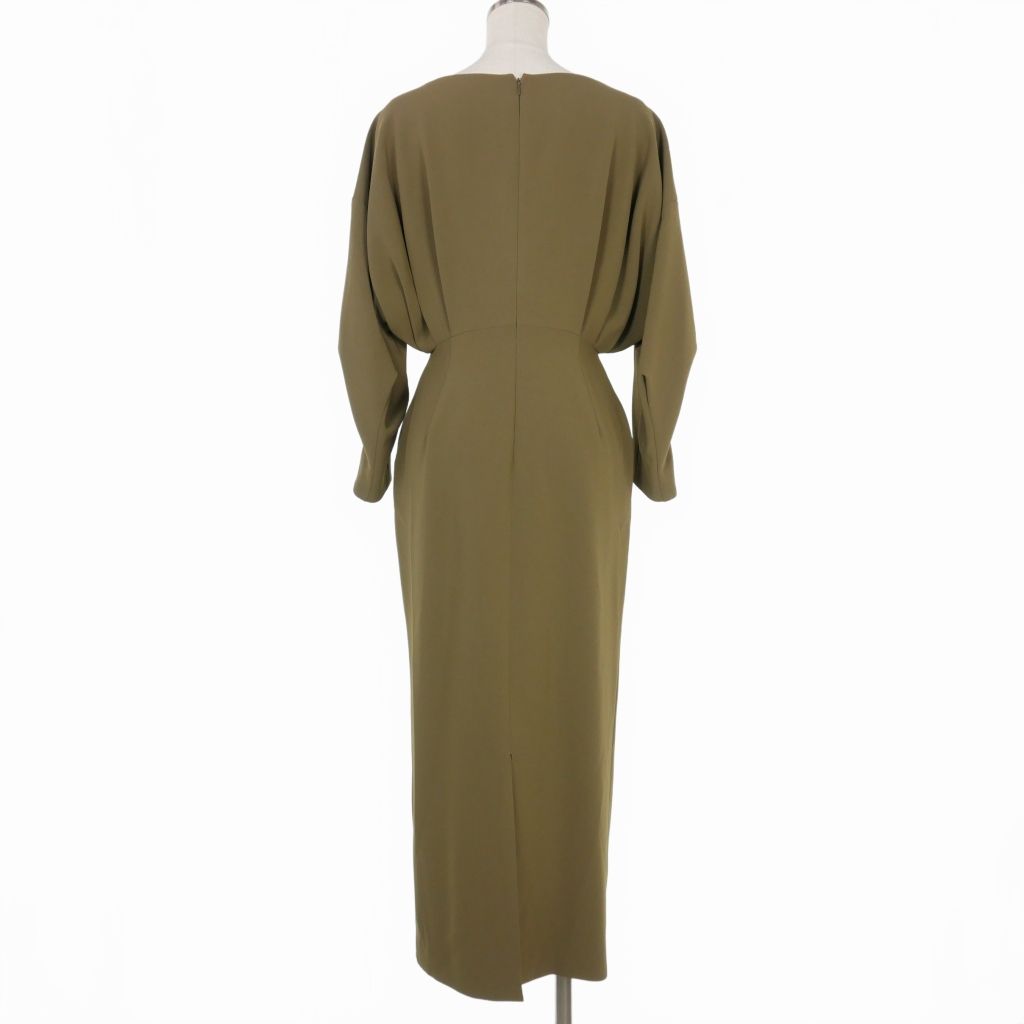 マメクロゴウチ Mame Kurogouchi 22AW Curved Line Neck Dress カーブ 