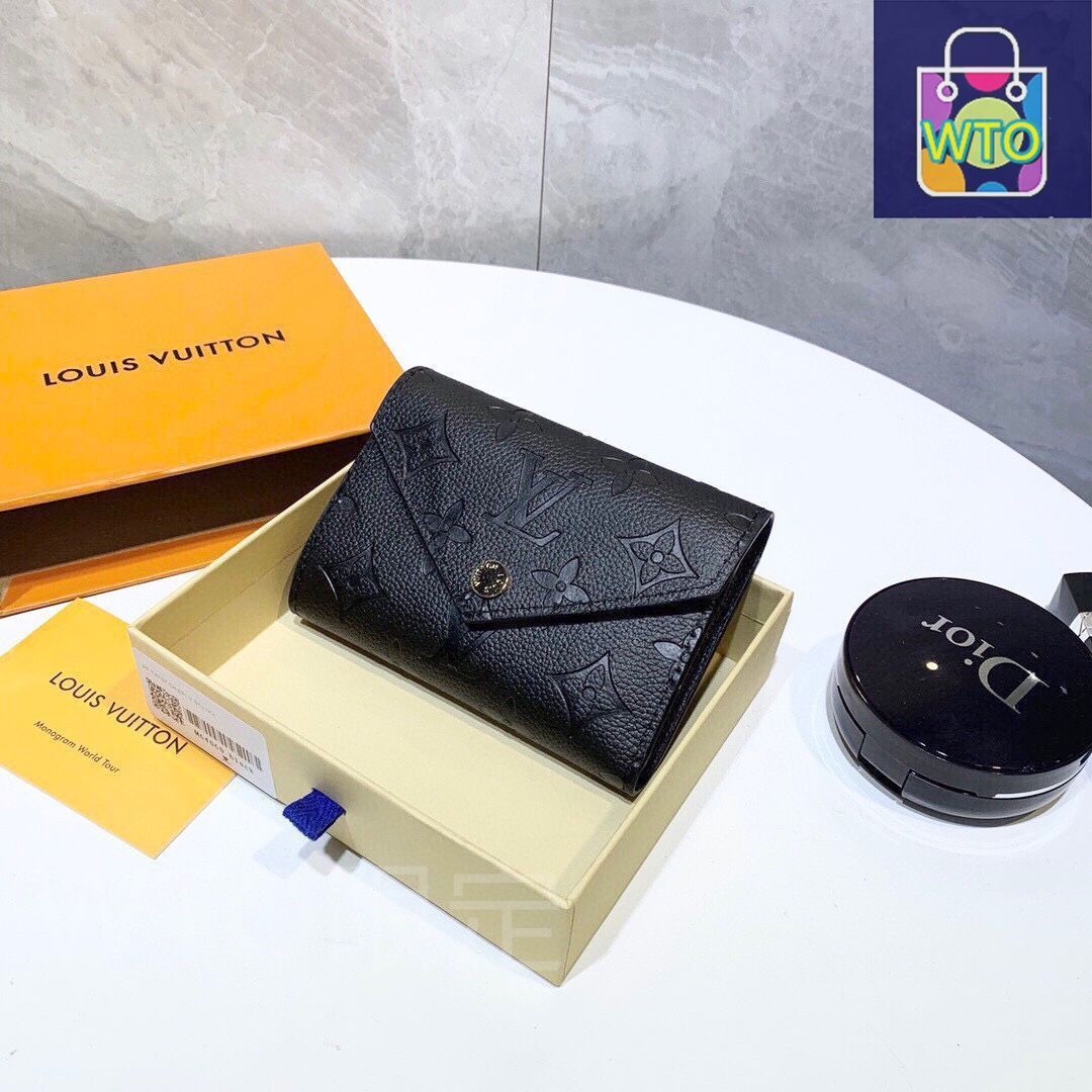 Louis Vuittonルイヴィトン|財布 クレジットカードスロットに紙幣と手形を収納 両用カセット財布 短冊財布は柔らかいエンボスレザーを素材にしている | ♥品