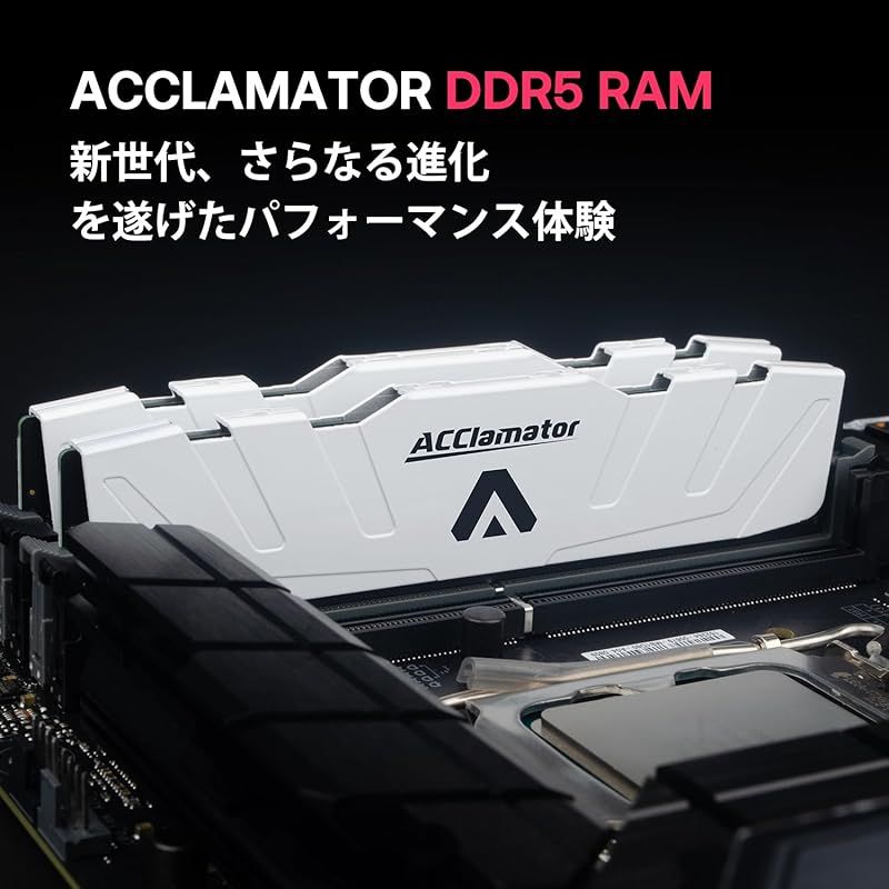 DDR5 未開封 48GB-5600MHz DDR5 Acclamator 32GB/48GB-5600MHz/6000MHz Acclamator デスクトップPC用メモリ メモリー