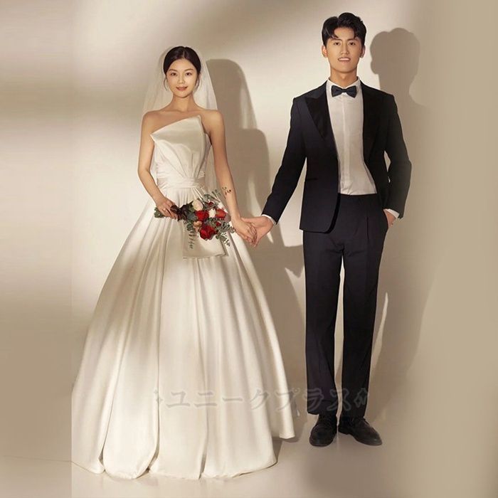 【新品未使用】前撮り・結婚式二次会　ドレス 新しい未使用 ウエディングドレス 前撮りドレス ウェディング