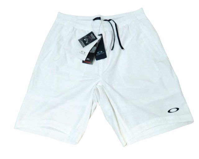 Oakley ホワイト ショートパンツ OAKLEY オークリー テニスウェア ショートパンツ メンズ