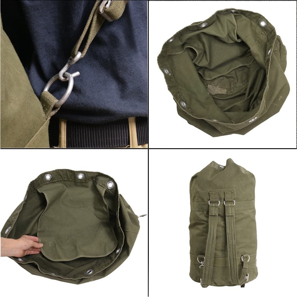 ドイツ軍放出品 ダッフルバッグ OD キャンバス生地 [ 可 ] - メルカリ