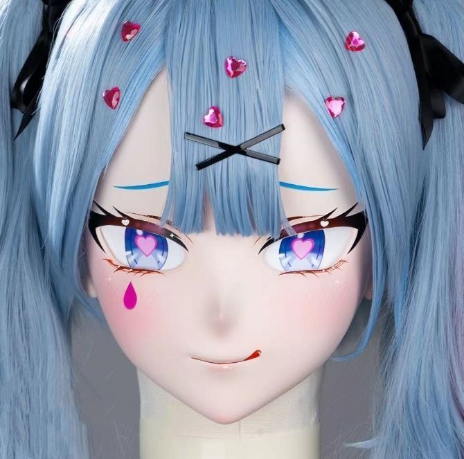 全頭マスク カツラ付き ロック付き NO.1 フルマスク ドール