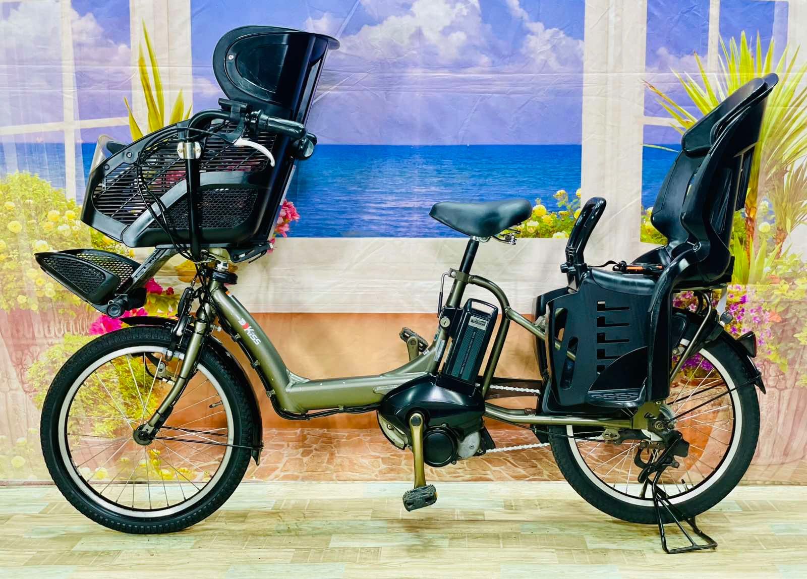 人気モデル！ヤマハパスキス 子供乗せ電動アシスト自転車　Y2113 PAS kiss mini un SP ヤマハ(YAMAHA) 子供乗せ自転車 20インチ