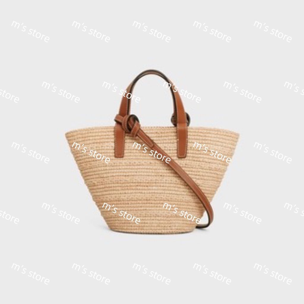新品 CELINE セリーヌ ナノ サプル クラシック パニエ ラフィア