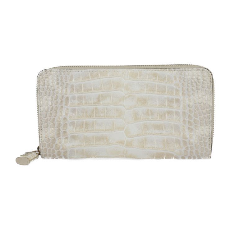 LOUIS VUITTON ルイ ヴィトン  ジッピー ウォレット 長財布 N80669 クロコダイル   ホワイト系 ベージュ系 ゴールド ラウンドファスナー エキゾチックレザー ビトン 【本物保証】 LOUIS VUITTON ルイ ヴィトン ジッピー ウォレット 長財布 N80669