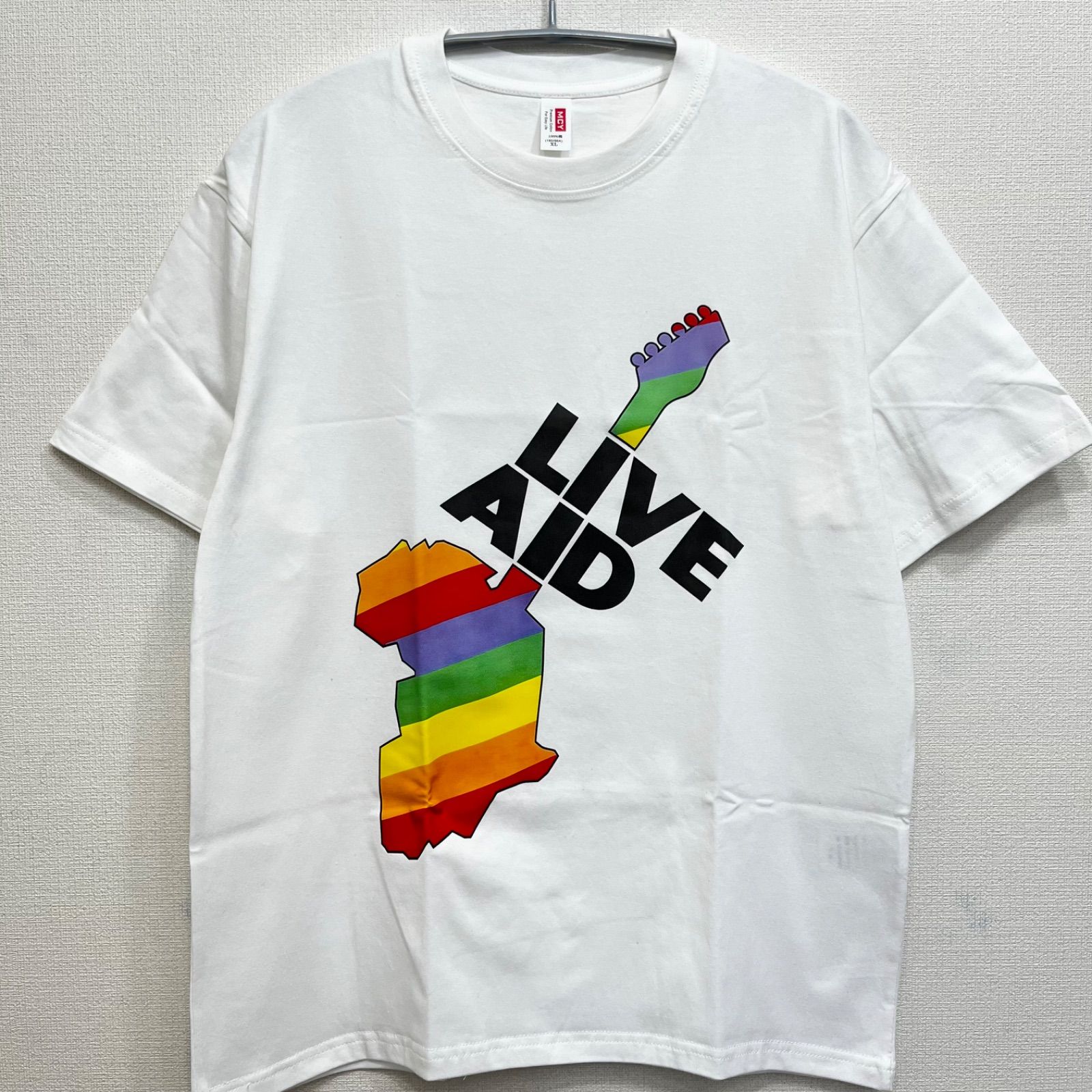 新品 ライブエイド LIVE AID ミュージックTシャツ バンドTシャツ