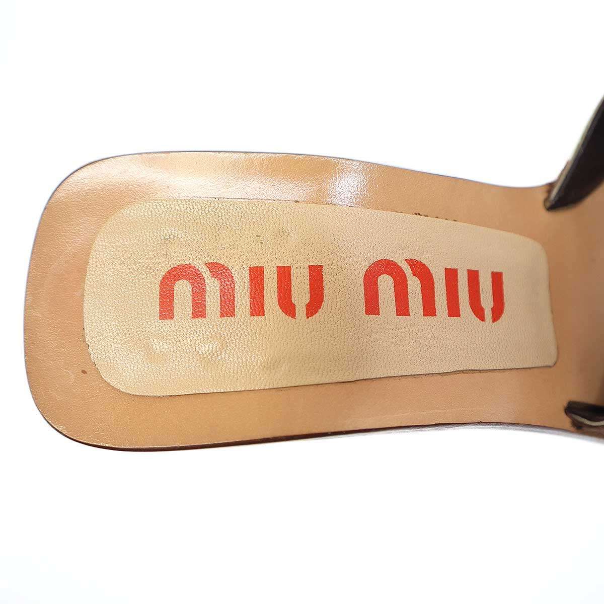 miu miu ミュウミュウ 1998SS Harako mules Sandal ハラコ