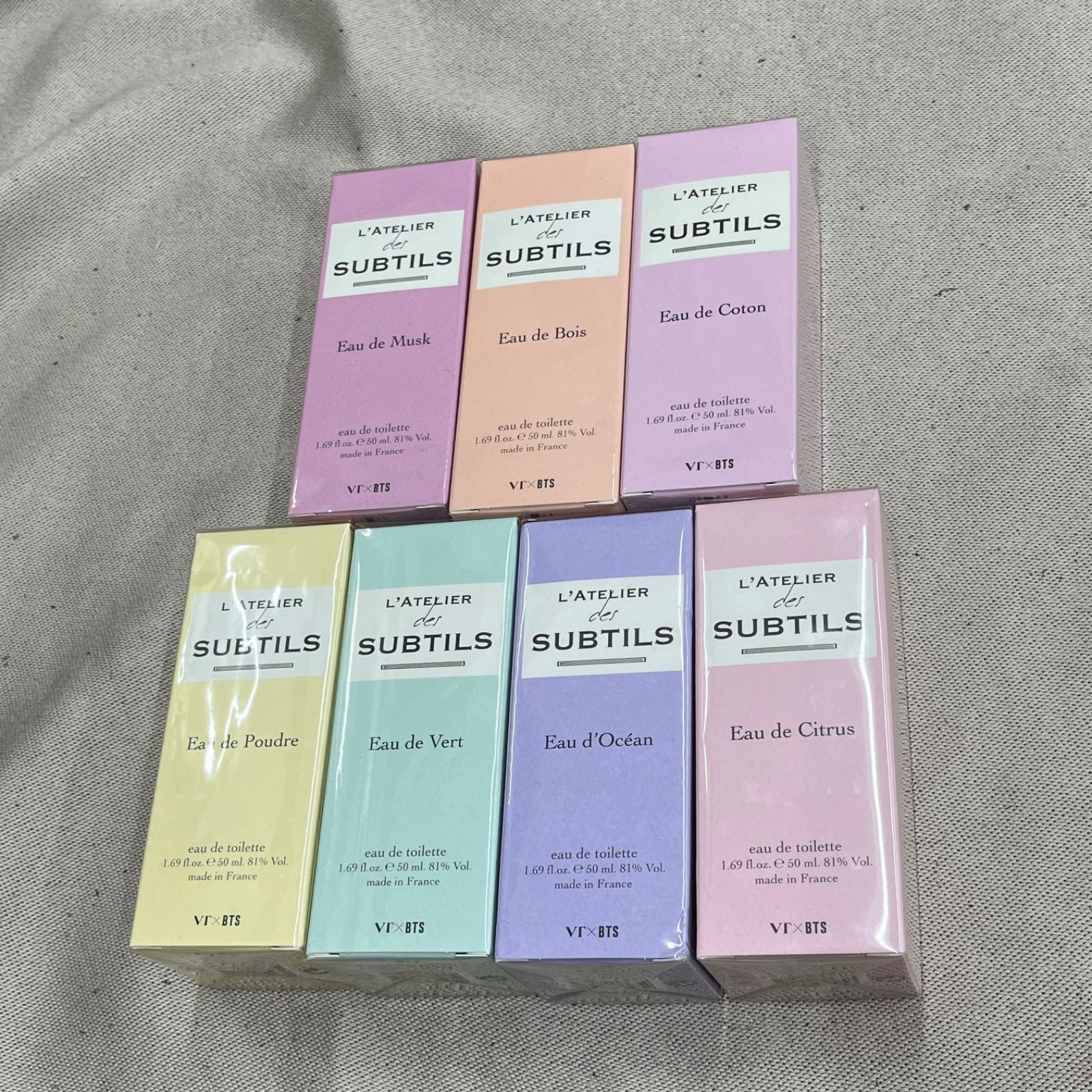 未使用】VT × BTS アクスタ 香水 フルセット L'ATELIER des SUBTILS