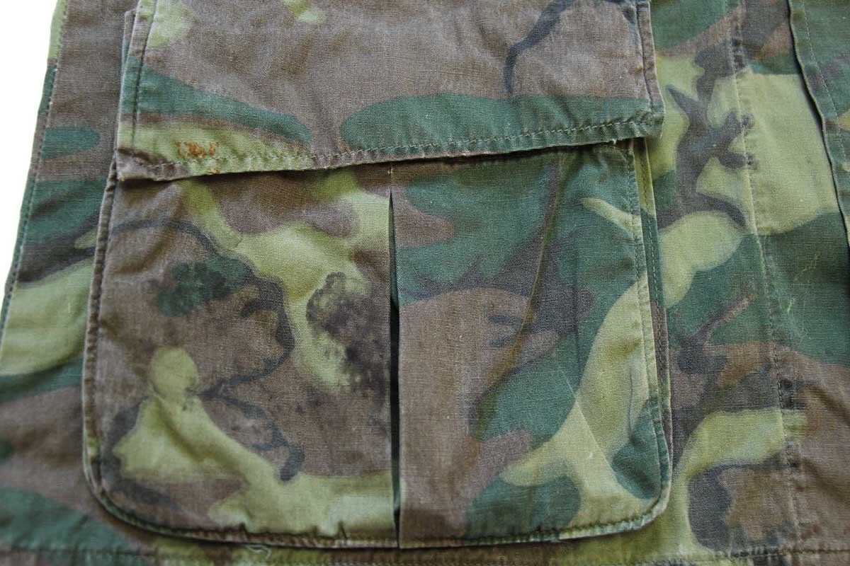 60s 米軍 U.S.ARMY ERDL グリーンリーフカモ ジャングルファティーグ