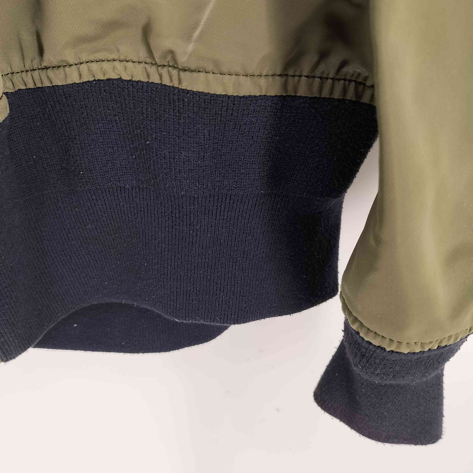 サカイ Sacai 19AW MA-1×Melton Jacket メルトンドッキング