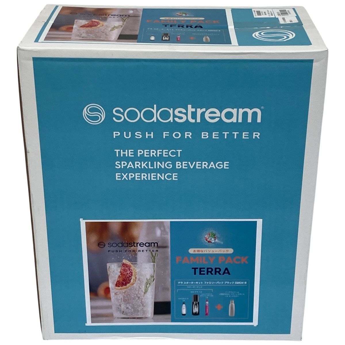 SodaStream SSM3418 ソーダ ストリーム 炭酸水 メーカー テラ スターター キット ファミリー パック 家電 未開封 F10496863