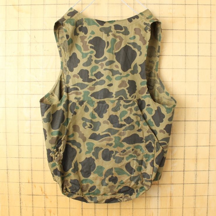 60s 70s USA Black Sheep ダックハンターカモ ハンティング ベスト