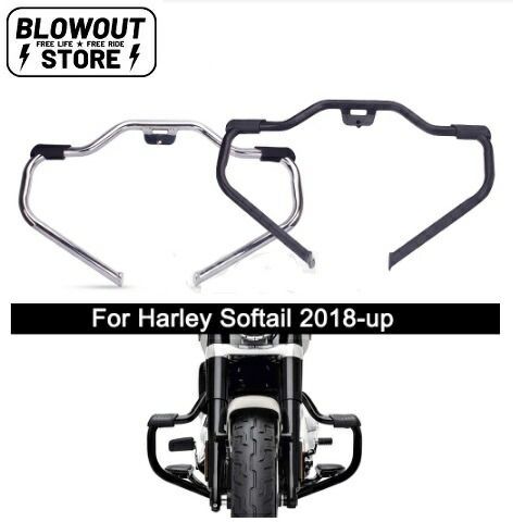 2018~ M8 ソフテイル エンジンガード クラッシュバー マスタッシュエンジンガード ハーレー Street Bob Fat Bob Slim Low Rider FLSL FXFB FXLR FXBB FLDE FLFB ストリートボブ ローライダー